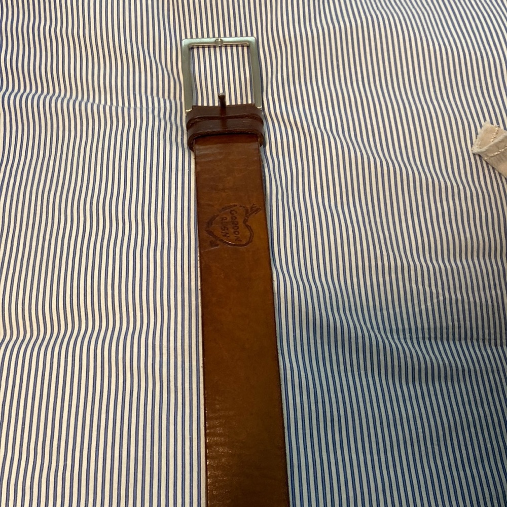 Mens fine leather belt